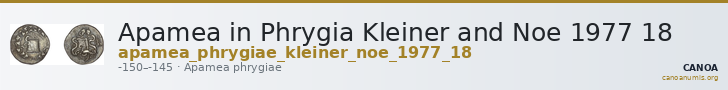 Apamea in Phrygia Kleiner and Noe 1977 18 — CANOA