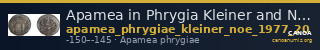 Apamea in Phrygia Kleiner and Noe 1977 20 — CANOA
