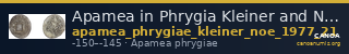 Apamea in Phrygia Kleiner and Noe 1977 21 — CANOA