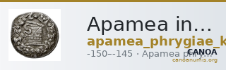 Apamea in Phrygia Kleiner and Noe 1977 25 — CANOA