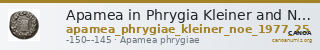 Apamea in Phrygia Kleiner and Noe 1977 25 — CANOA