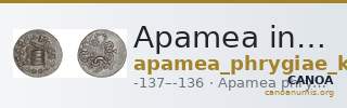 Apamea in Phrygia Kleiner and Noe 1977 27 — CANOA