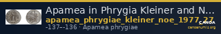 Apamea in Phrygia Kleiner and Noe 1977 27 — CANOA