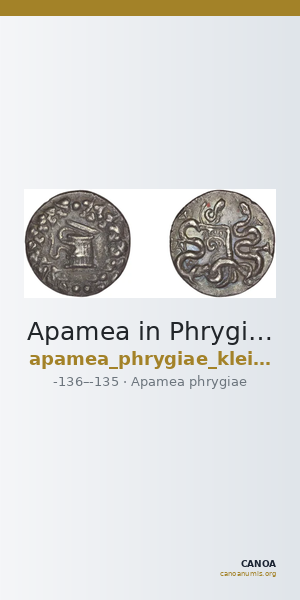 Apamea in Phrygia Kleiner and Noe 1977 28 — CANOA