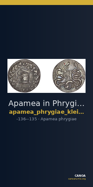 Apamea in Phrygia Kleiner and Noe 1977 28 — CANOA