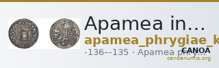 Apamea in Phrygia Kleiner and Noe 1977 28 — CANOA