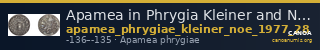 Apamea in Phrygia Kleiner and Noe 1977 28 — CANOA