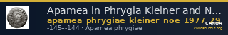 Apamea in Phrygia Kleiner and Noe 1977 29 — CANOA