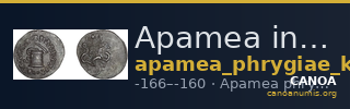 Apamea in Phrygia Kleiner and Noe 1977 3 — CANOA