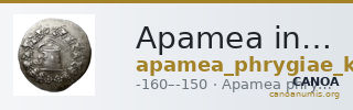 Apamea in Phrygia Kleiner and Noe 1977 8 — CANOA