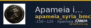 Apameia in Syria BMC Apamea 1 — CANOA