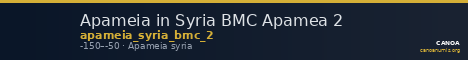 Apameia in Syria BMC Apamea 2 — CANOA