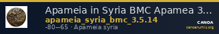 Apameia in Syria BMC Apamea 3, 5, 14 — CANOA
