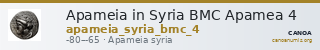 Apameia in Syria BMC Apamea 4 — CANOA