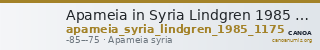 Apameia in Syria Lindgren 1985 1175 — CANOA