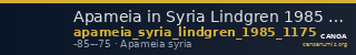 Apameia in Syria Lindgren 1985 1175 — CANOA