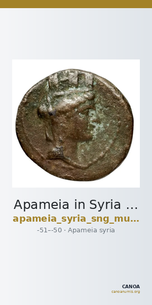 Apameia in Syria SNG Munich 803-5 — CANOA