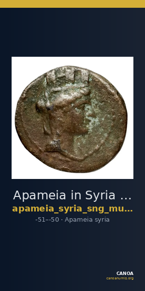 Apameia in Syria SNG Munich 803-5 — CANOA