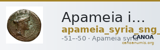 Apameia in Syria SNG Munich 803-5 — CANOA