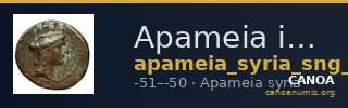 Apameia in Syria SNG Munich 803-5 — CANOA