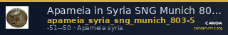 Apameia in Syria SNG Munich 803-5 — CANOA