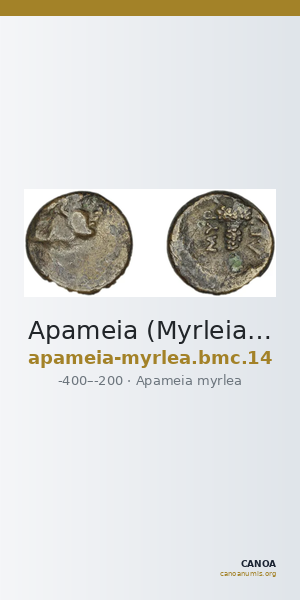 Apameia (Myrleia) BMC Apamea 14 — CANOA