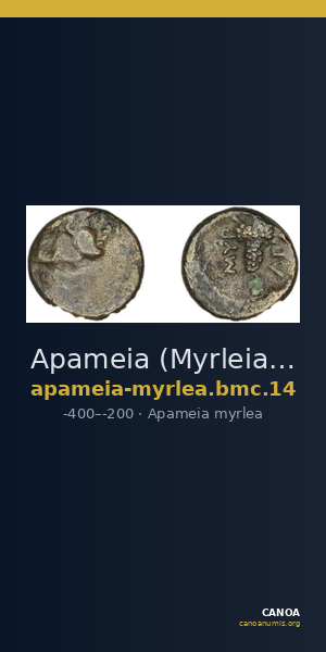 Apameia (Myrleia) BMC Apamea 14 — CANOA