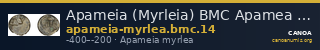 Apameia (Myrleia) BMC Apamea 14 — CANOA
