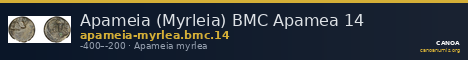 Apameia (Myrleia) BMC Apamea 14 — CANOA