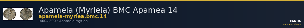 Apameia (Myrleia) BMC Apamea 14 — CANOA