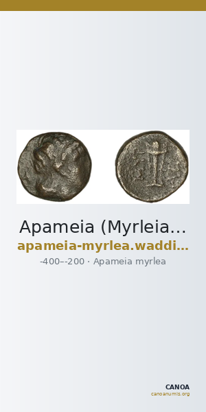 Apameia (Myrleia) Waddington 1908 14-16 — CANOA