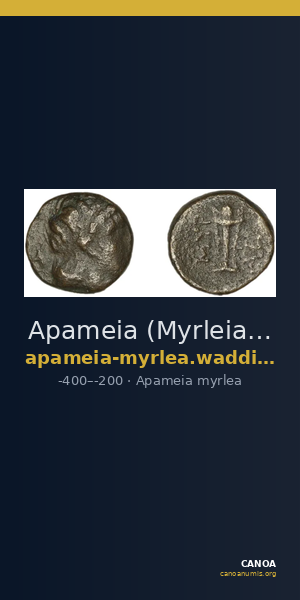 Apameia (Myrleia) Waddington 1908 14-16 — CANOA