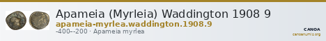 Apameia (Myrleia) Waddington 1908 9 — CANOA