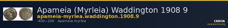 Apameia (Myrleia) Waddington 1908 9 — CANOA