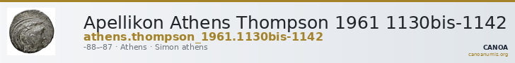 Apellikon Athens Thompson 1961 1130bis-1142 — CANOA