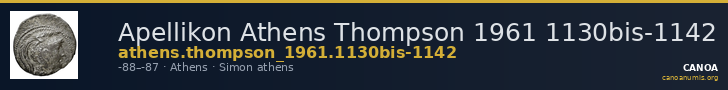 Apellikon Athens Thompson 1961 1130bis-1142 — CANOA