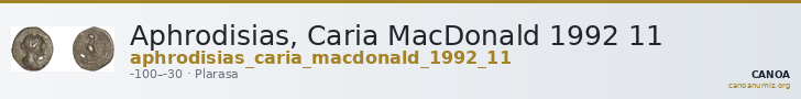 Aphrodisias, Caria MacDonald 1992 11 — CANOA