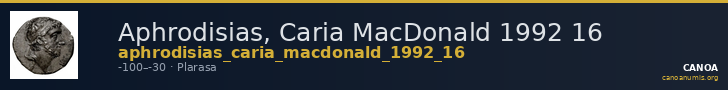Aphrodisias, Caria MacDonald 1992 16 — CANOA