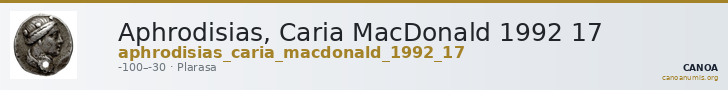 Aphrodisias, Caria MacDonald 1992 17 — CANOA