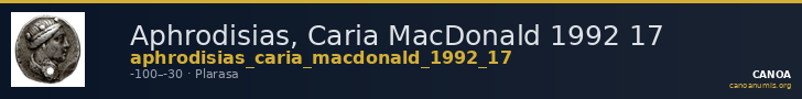 Aphrodisias, Caria MacDonald 1992 17 — CANOA