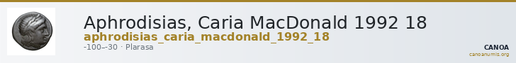 Aphrodisias, Caria MacDonald 1992 18 — CANOA