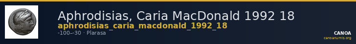 Aphrodisias, Caria MacDonald 1992 18 — CANOA
