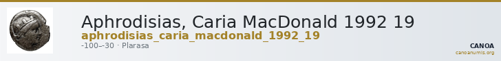Aphrodisias, Caria MacDonald 1992 19 — CANOA