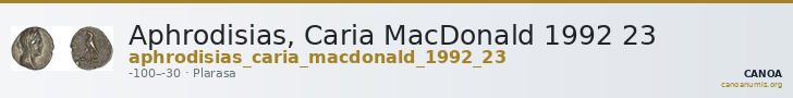 Aphrodisias, Caria MacDonald 1992 23 — CANOA
