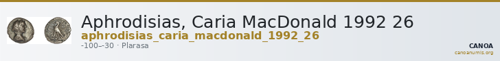 Aphrodisias, Caria MacDonald 1992 26 — CANOA