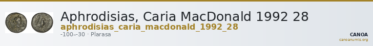 Aphrodisias, Caria MacDonald 1992 28 — CANOA