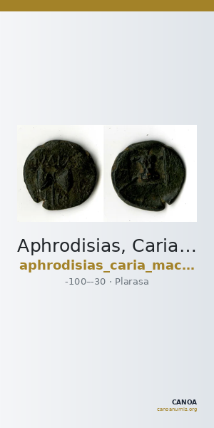 Aphrodisias, Caria MacDonald 1992 29 — CANOA