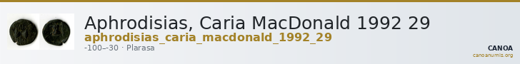 Aphrodisias, Caria MacDonald 1992 29 — CANOA