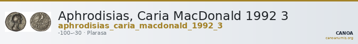 Aphrodisias, Caria MacDonald 1992 3 — CANOA