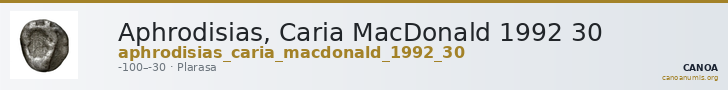 Aphrodisias, Caria MacDonald 1992 30 — CANOA